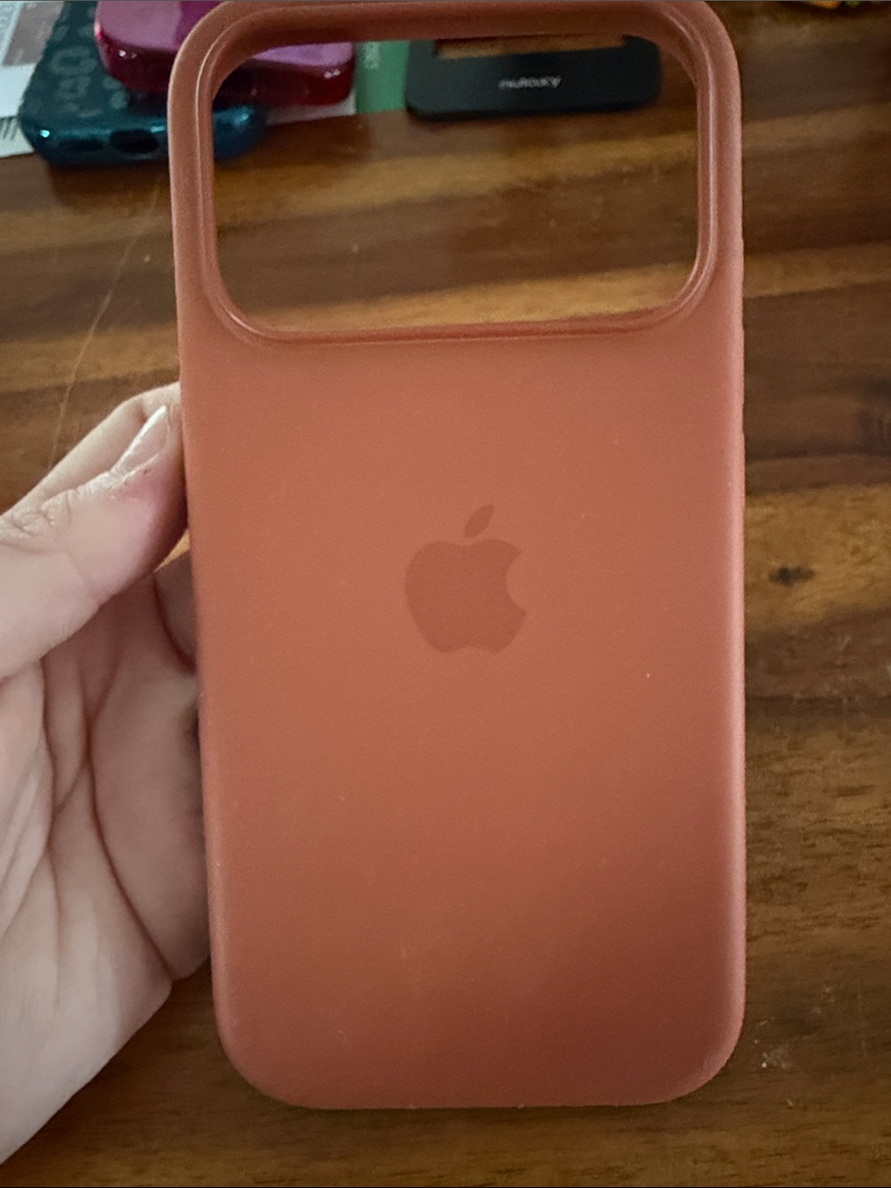 Apple Silicone iPhone Case - saddle brown